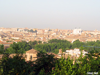 Click here to see a panorama view of gianicolo