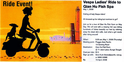 Vespa Ladies Ride Advert - Freewheeling Magazine